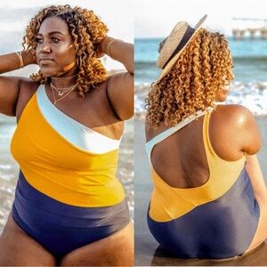 Summersalt The Sidestroke - White Sand/Mango/Deep‎ Sea - Size 22